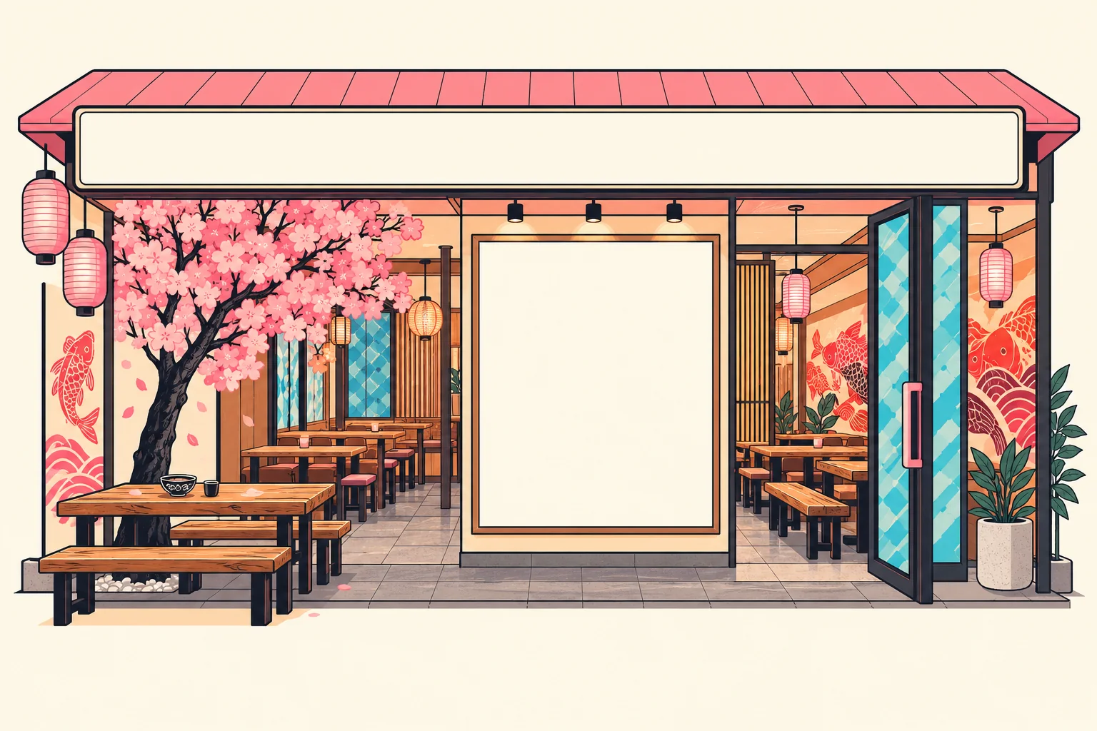 Le Japanese Bistro Yummy illustré